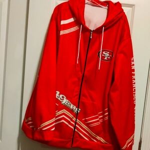 San Francisco Forty Niners Zippered Hooded Jacket
